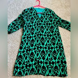 Black and Green Women’s Dress